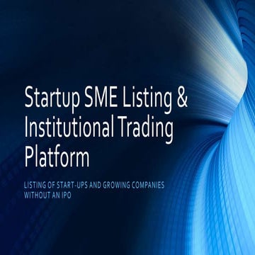 Start up Listing & ITP Listing