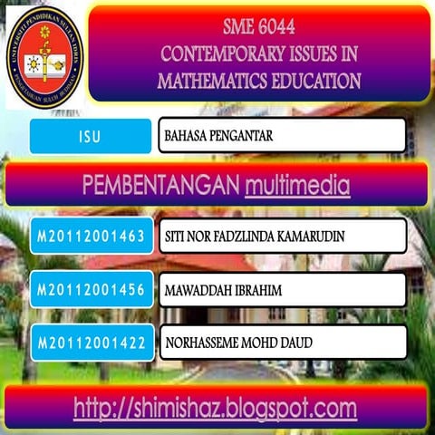 SME 6044 - Bahasa Pengantar