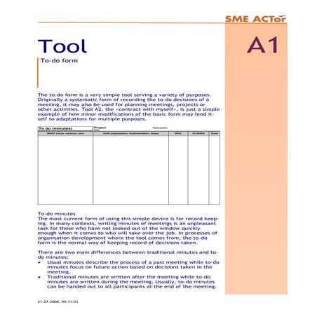 A01 To do Form | PDF