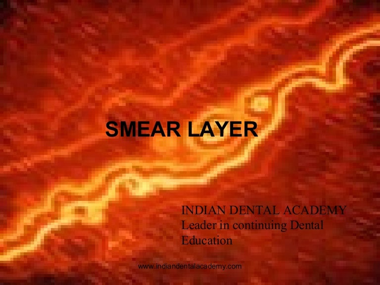 Smear layer / dental courses