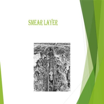 SMEAR LAYER IN ENDODONTICS AND CONSERVATIVE DENTISTRY