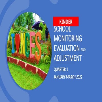 School monitoring and evaluation template | PPTX