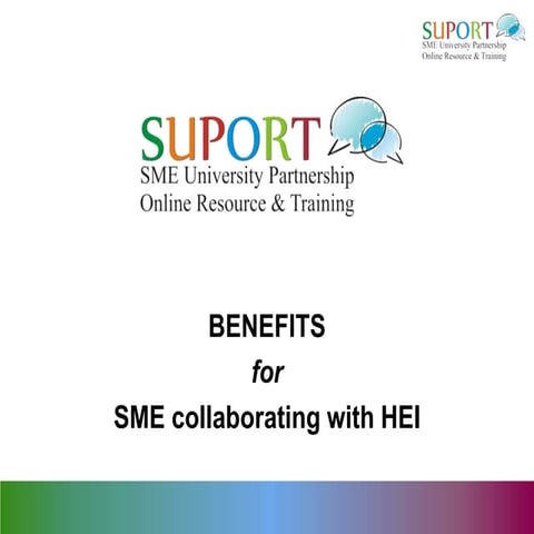 SUPORT 1.0 Benefits SME - EN