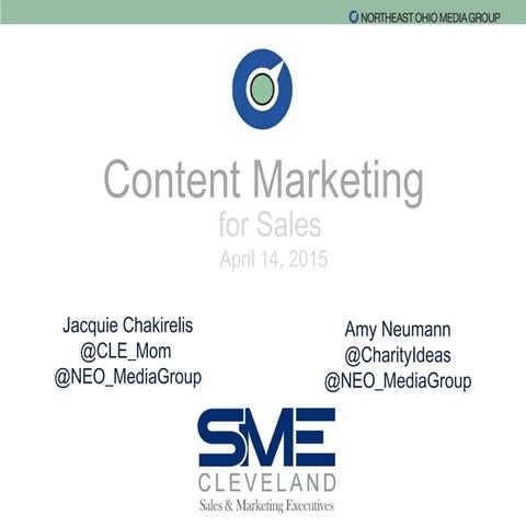 Sales and Marketing Executive's Workshop: Content Marketing for Sales