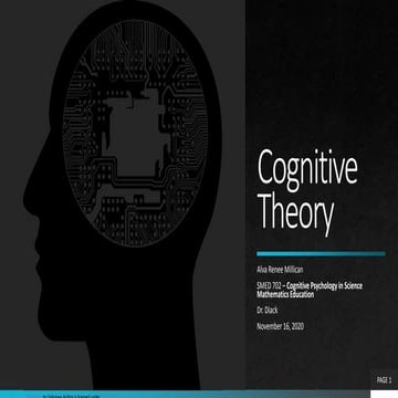 Smed 702   cognitive theory 2020rev