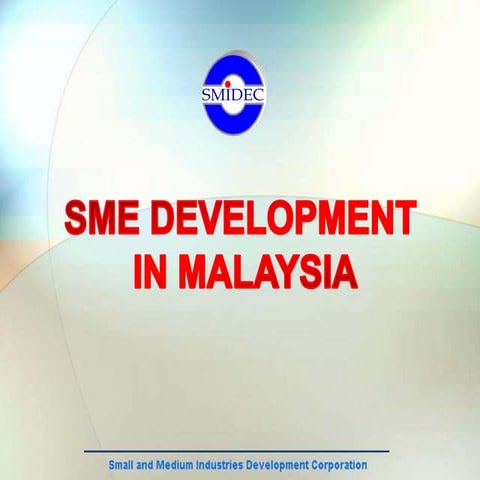 SME Development.