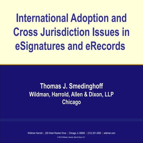 Smedinghoff: International Adoption