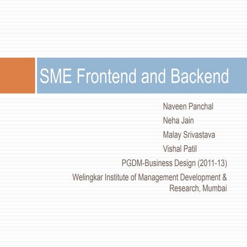 Small and Medium Enterprises (SME) Distribution Channels