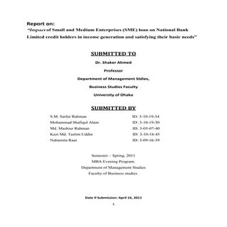 SME ( Small and Medium Enterprises)