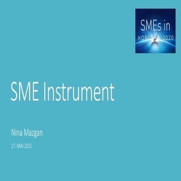 Tips & Tricks for successful application at SME Instrument