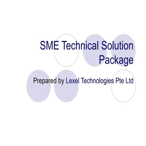 Lexel Technologies SME Technical Solutions Package (PIC and ICV Claimable)