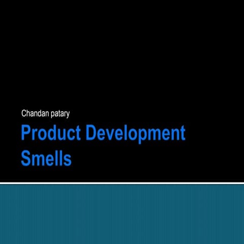 Organizational Product development smells