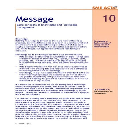 Medsage 10 Knowledge management