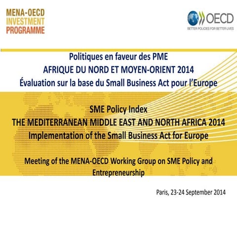 SME Policy Index 2014 Middle East and North Africa