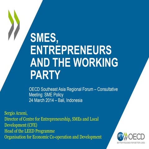 SMEs, Entrepreneurship, and the Working Party