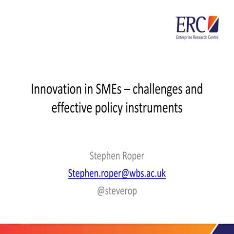 SME policy what works for innovation.pptx