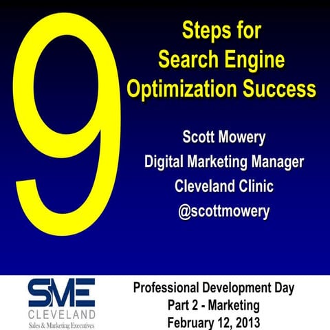 9 Steps to Search Engine Optimization (SEO) Success