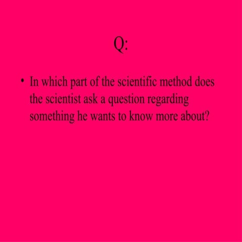 Scientific Method Flashcards