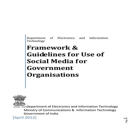 A Brief Overview of Social Media Use Guidelines for Government ...