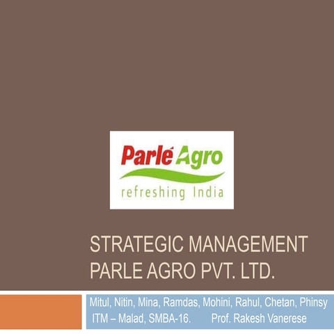 Parle Agro Pvt. Ltd.