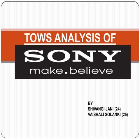 tows analysis of sony 