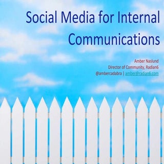 Social Media for Internal Communica...