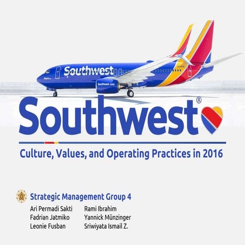 Southwest Airlines : Case Study 2016 (Group Work)