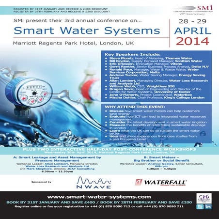 SMi Group's 3rd annual Smart Water conference