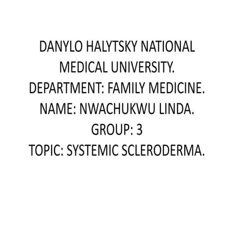 systemic scleroderma