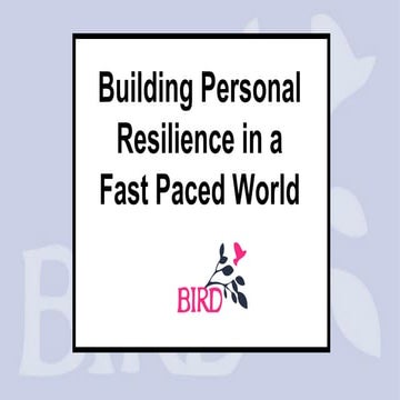Building resilience in a fast paced world | PDF