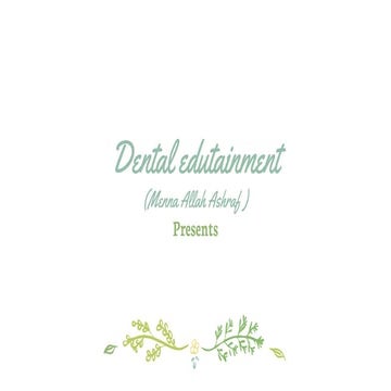 Smile design dental edutainment_student at faculty of dentistry ahram canadia...