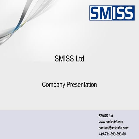 Smiss company presentation_2015