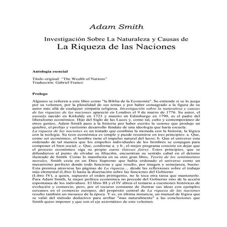 Smith, adam   la riqueza de las naciones