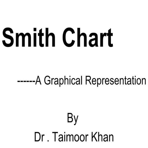 Smith chart:A graphical representation.