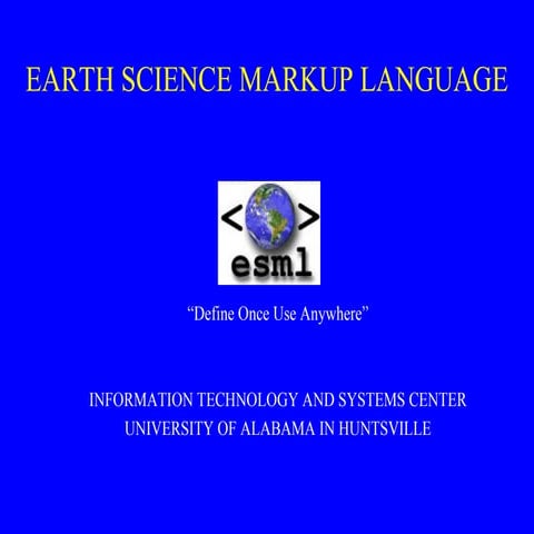Earth Science Markup Language
