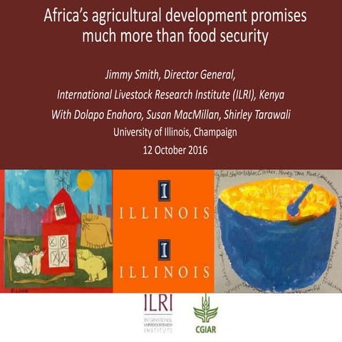 Africa’s agricultural development promises much more than food security