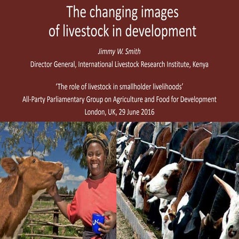The changing images of livestock in development