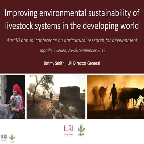 Improving environmental sustainability of livestock systems in the developing...