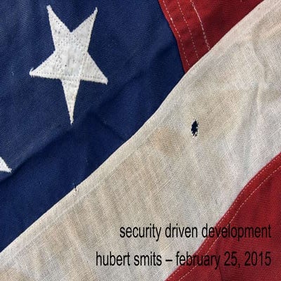 Smits   security driven development