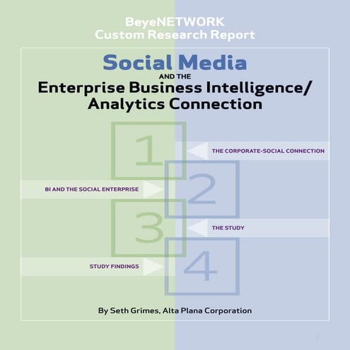 Social Media AND THE Enterprise Business Intelligence/Analytics Connection