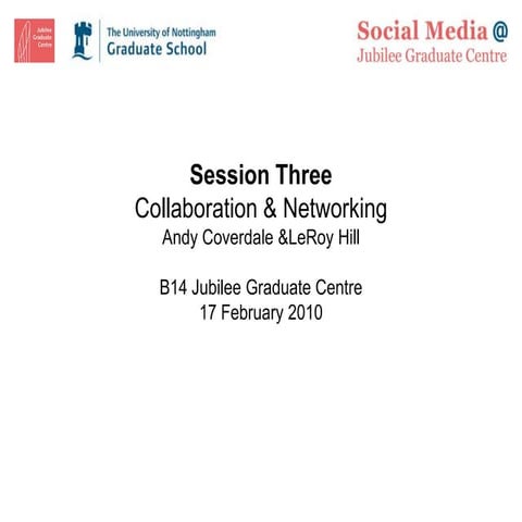 sm@jgc Session Three