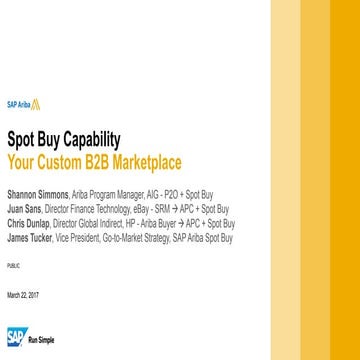 Spot Buy – Your Custom B2B Marketplace