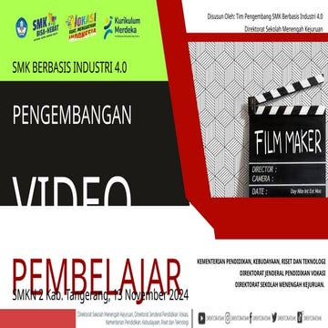 SMKN 2 KABUPATEN TANGERANG _ PENGEMBANGAN VIDEO PEMBELAJARAN SMK BERBASIS IND...