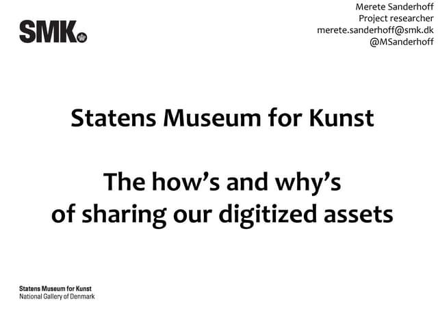 The how's and Why's of sharing at SMK 11052012