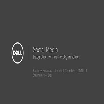 Social Media in Organizations -Limerick Chamber of Commerce - Business Week 