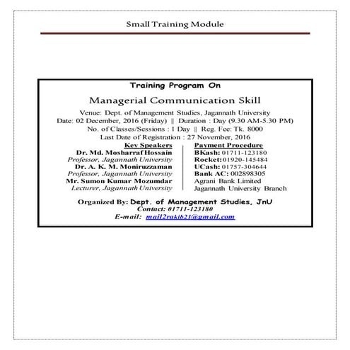 Training Module | PDF