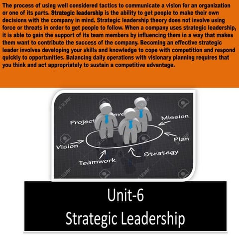 Strategic leadership