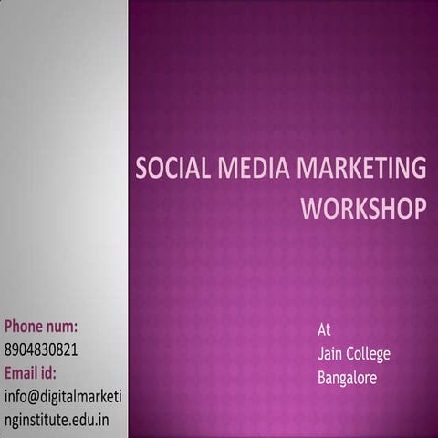 smm certification in bangalore