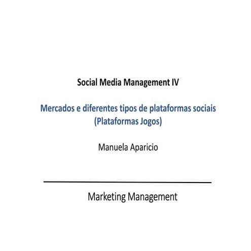 Smm4: Social Media Management_Gestao dos Social Media 4