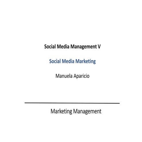 Smm5: Social Media Management_Gestao dos Social Media 5